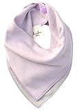 Kishu Baby Girl Bandana Bib, Solid Reversible, One Size Multicolor (lavender/sage) by Kishu Baby