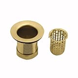Jaclo 2826-pb DeepカップバーSink Strainer、光沢真鍮