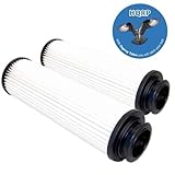 HQRP 2-Pack filter for Hoover Savvy TurboPOWER 7300 Bagless; TurboPOWER 7400 Bagged/Bagless Combo Up