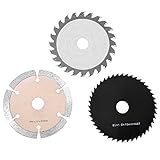 Demiawaking スリッターブレード 鋸刃 高速度鋼切削ディスク 切断鋸 金属 木工用ブレード HSS鋼 3枚入りセット　直径:85mm　穴径: 15mm