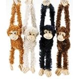 Plush Hanging Monkeys - Size 16 Hand Fingers to Toe . Ships in a set of 4 , 5 , 6 or 12 (price of 4 