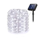 Eteluxイルミネーションライト ソーラーLEDライト 装飾ライト 高輝度 八つの照明モード 200LED付き 20ｍ 省エネ 防水 耐熱 庭 寝室 パーティー 結婚式 ガーデン クリスマス ハロウ