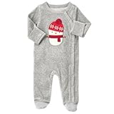 ジンボリー GYMBOREE/ スノーマン 1-ピース ヘザー グレー ロンパース長袖 3～6ヶ月【並行輸入】