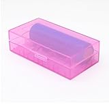 バッテリーコンパートメント　電池ホルダー　電池ボックス　収納2 x 18650バッテリー用 5個セット (ピンク)