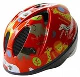 TETE（徳島双輪）　ヘルメット　スプラッシュハート (Splash Heart) アニマル（レッド） XSサイズ（48～52cm）