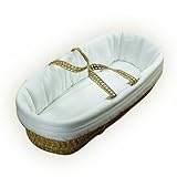 Baby Doll Bedding Hotel Style II Moses Basket, White by BabyDoll Bedding