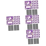 Totority 4個セット スクラッチカード キッズポイントカード diyグリーティングカードパッド DIYスクラッチオフスクラッチノート