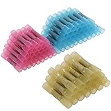 PChero 絶縁圧着端子 防水型 圧着コネクタ ワイヤーコネクタ 絶縁被覆つき 100本セット