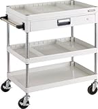 ＴＲＵＳＣＯ　フェニックスワゴン　７５０Ｘ５００　仕切２段付　引出付　Ｗ色【PEW973ZS2W】 (販売単位：1台)