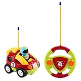 YKS 赤ちゃん車 玩具車 音楽付き警笛音18か月赤ちゃん ベビー 幼児 子供 知育玩具 オモチャ (レッド)