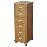 Avilight(アビライト)  日本製天然木A4サイズ引出6段チェスト ブラウン KO-TC6-DBR