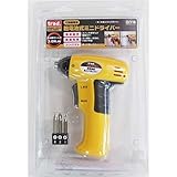 (業務用2個セット) TRAD 乾電池式ミニドライバー 【コードレスタイプ】 軽量 TDB-098O イエロー(黄) 〔DIY用品/大工道具〕