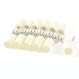 uxcell 軸付砥石 ボブ　研削ヘッド　フェルト　45mm全長　円筒形　12個