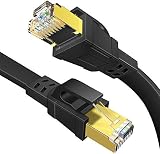 cat7a lanケーブル 3m, 7a lanケーブル kamizen カテゴリー7 フラットケーブル インターネットケーブル CAT7準拠 イーサネットケーブル, ブラック 3m 10Gbps/600MHz RJ45 コネクタのツメ折れ防止 サーバー ルータ モデム PLCアダプター デジタルテレビ MODEM ADSL回線 CATVモデム 光通信回線 ISDN回線 SlingBox PS3 PS4 Xbox ゲームに対応 1本入り