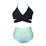 水着 女の子 上下セット 女児水着 フリル 花柄 可愛い 子供 水着 おしゃれ 可愛い 海辺 温泉 記念写真 (116, ブラックーバナナ)