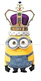 7インチKing Bob Minionクラウンミニオンズ怪盗グルーの月泥棒取り外し可能な壁デカールステッカーアートホーム装飾キッズroom-3インチWide by 7インチTall