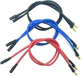 6 個 4.0 ミリメートル 4mm バナナゴールド弾丸コネクタ延長ケーブル RC ブラシレスモーター ESC 延長ケーブルワイヤー RC カーボート部品