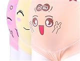 Thranduil Lin レディース マタニティ下着 パンツ妊婦帯 3枚組マタニティショーツ コットン綿 (L, B笑顔)