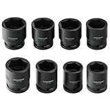 Powerbuilt 940623 3/4 Drive 6 Pt. SAE Impact Socket Set 8 Pieces [並行輸入品]