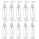 Lurrose ポンプ瓶 100ml ポンプボトル 遮光瓶 ドロップポンプ 詰め替え容器 PET製 クレンジングオイル ハンドソープ シャンプーボトル 10個セット 緑