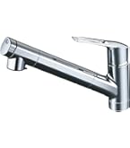 シングルシャワー付混合栓　KVK KM5021ZTPC KVK 流し台用シングルレバー式シャワー付混合栓(寒冷地用