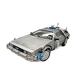 デロリアン DMC-12 カーパート 3 タイムマシン合金モデル用: ダイキャスト 1:18