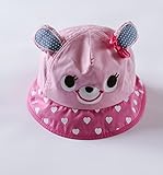 (ピーキー)Peigee ベビー用ハット つば広 子供 帽子 赤ちゃんキャップ 耳付き サファリハット キッズ 子供サンバイザー フィッシャーマンハット 女の子 男の子 紫外線 UVカット 日焼け止め