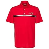NCAA Jacksonville State軍鶏メンズWhitfield Engineered Chest Stripe Polo , Cardinal , Large