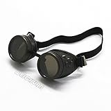 Weichuan新しい販売ヴィンテージスチームパンクゴーグルメガネ溶接Cyberパンクゴシック(ダークブラウン)