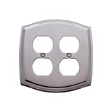 Baldwin 4781.030.CD Colonial Design Double Duplex Switch Plate, Polished Brass - Lacquered [並行輸入品]