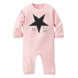 名入れ 長袖 ロンパース [LR403] 80cm ライトピンク×ダークグレーロゴ 出産祝い 誕生日 プレゼント おしゃれな 名前入り ベビー服