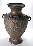 金彩ゾウ耳付手づくり花器　（信楽焼・花瓶・花入れ・花器・壺・壷・水盤・フラワーポット・フラワーベース・Z）