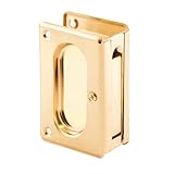 Prime-Line Products N 7361 Pocket Door Passage Pull, 3-3/4-Inch, Polished Brass by Prime-Line Produc