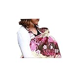 beauty factory 綿100% ムレない 授乳ケープ ガーゼ 生地 ワイヤー入り 選べる カラー (パープルプラント)