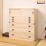 桐タンス引戸3杯＋桐3段チェストHI-3002