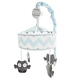 マイ・ベイビーサムシェブロンモバイル、アクア/グレー