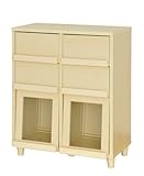 SATO パーセン 2枚フラップ引出し ホワイト PS90-75H WH