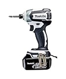マキタ 充電式インパクトドライバ 18V 白 バッテリー2個付き TD147DRFXW