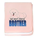 CafePress – ビション・フリーゼBrother – スーパーソフトベビー毛布、新生児おくるみ ピンク 05798198036832E
