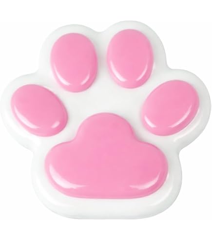 Amazon | 1 パック巨大な猫の肉球スクイーズ ピンク猫の肉球スクイーズ
