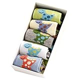 Lovely赤ちゃんの冬コットンソックス暖かい靴下gift-box、5ペア0 – 3 Years ) no。04