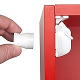 アルファベビー安全磁気ロックキャビネット – なしツール、ドリルなし、簡単Peel & Stick ( 4ロック+ 1キー+ Extra 3 M粘着パッド) – For Baby子Proofロック