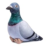 ZHONGXIN MADE 鳩ぬいぐるみカワバトぬいぐるみグレー枕ソフト耐久性のあるモデルぬいぐるみ子供の誕生日クリスマスバレンタインデーのギフト