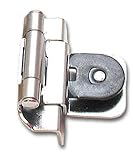 Amerock bp8700-g9ダブルDemountableヒンジ3 / 8インチインセット、スターリングニッケル