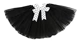 卸売プリンセスチュチュwith Pretty bows-black withホワイトドットリボン