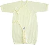 村信 ラ・モルフェ加工 ニットサッカー 2WAY肌着 50cm - 70cm クリーム NL70070 日本製