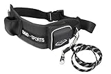 D&D Sports Active Walker for Big Dogs Reflective, 70-110cm, Black Neoprene [並行輸入品]