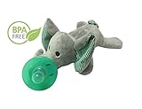 #1 Elephant Pacifier - Toxic-Free Baby Soothie Pacifier - with a Baby Animal Plush Pacifier - for Yo