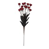 Auntwhale 50センチメートル15頭人工花のシミュレーションホームウェディングの装飾のためのローズフェイクシルクフラワー