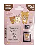 HIDISC リラックマ microSDXCカード 64GB CLASS10 UHS-I 対応 メモリーカード SDアダプタ・ケース付